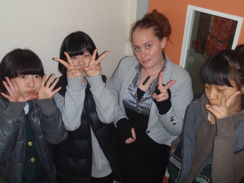 Chillin' with the middle school girls