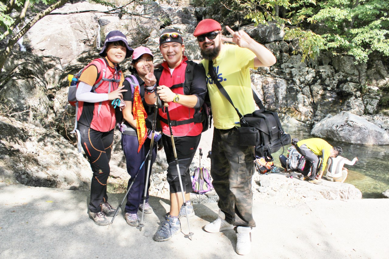 Hiking friends. Always prepared
