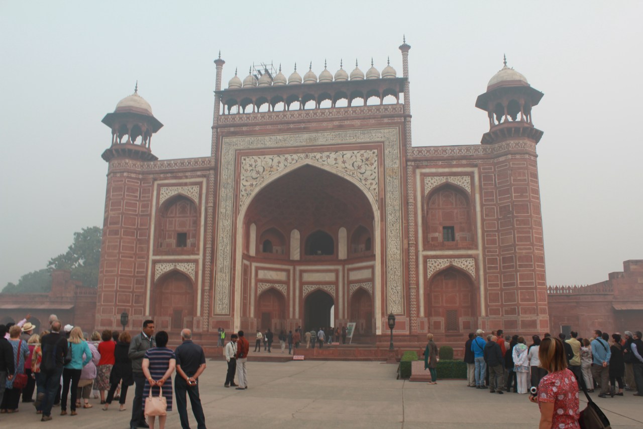 The Taj's entrance