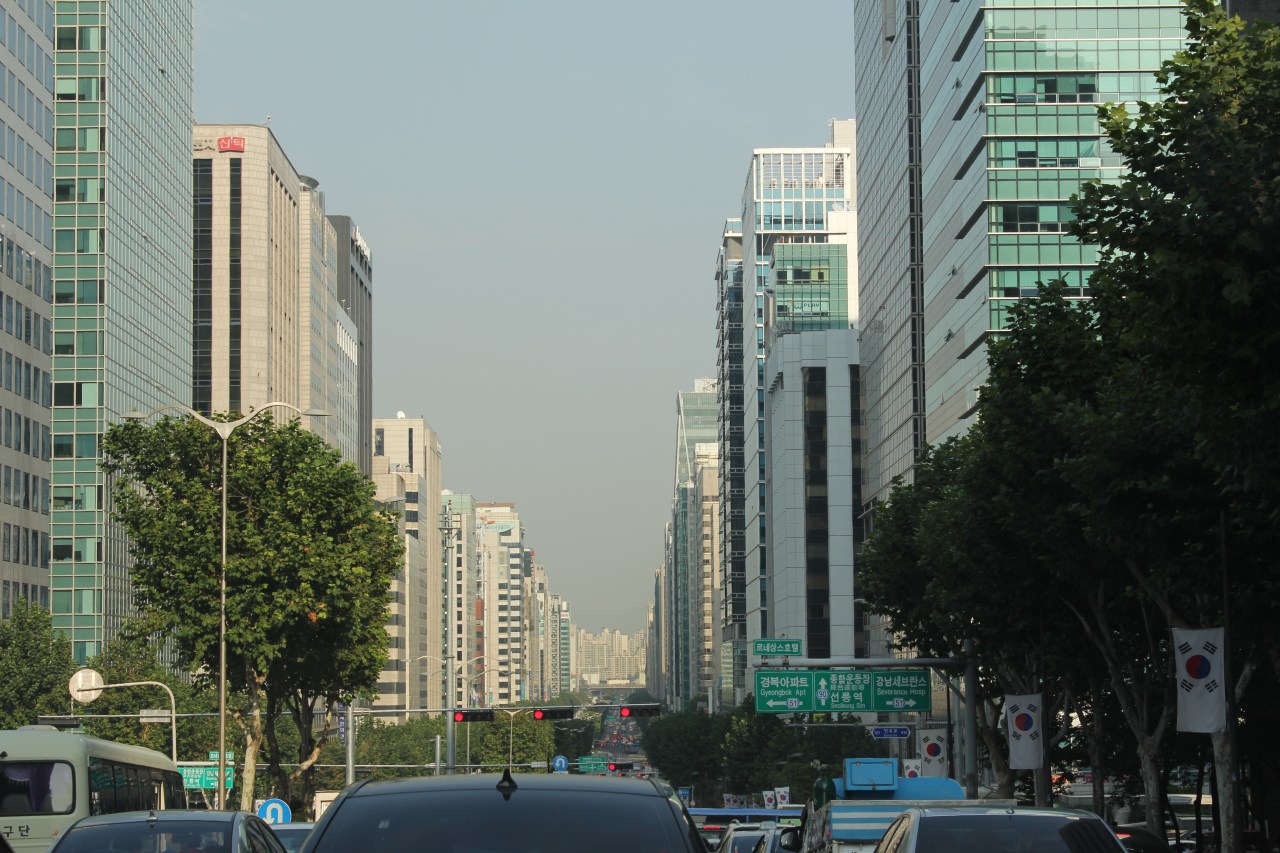 Busy streets of Seoul